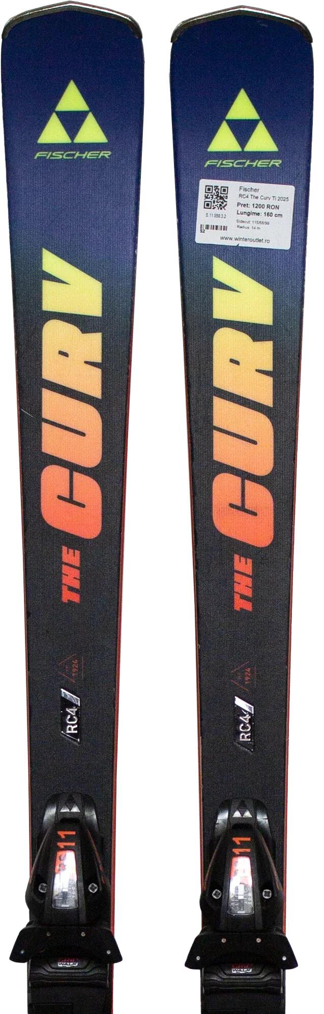 Second Life- Narty FISCHER RC4 The Curv Ti 2025, 165 cm- Stan dobry