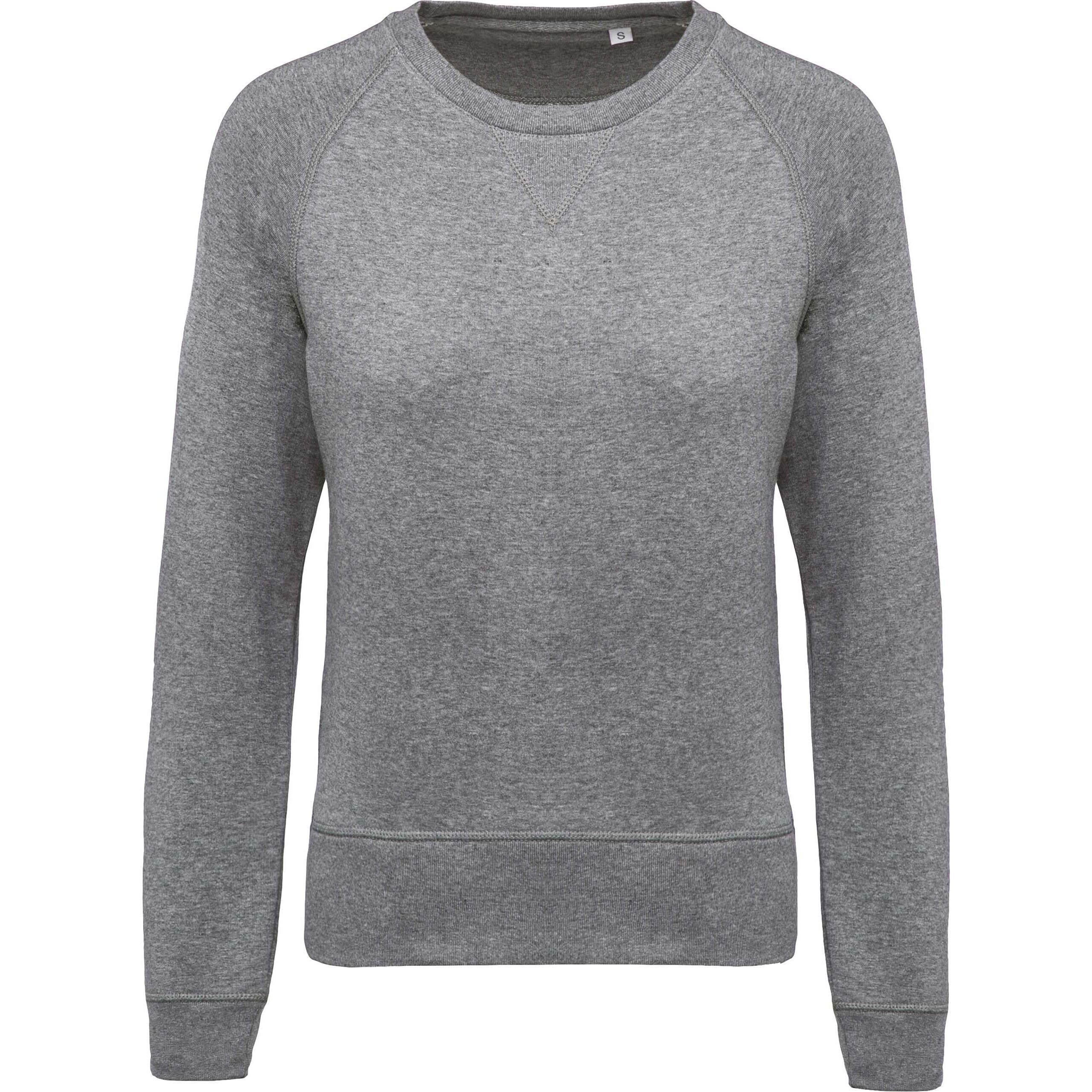 Bluza damska z okrągłym dekoltem z bawełny organicznej Kariban