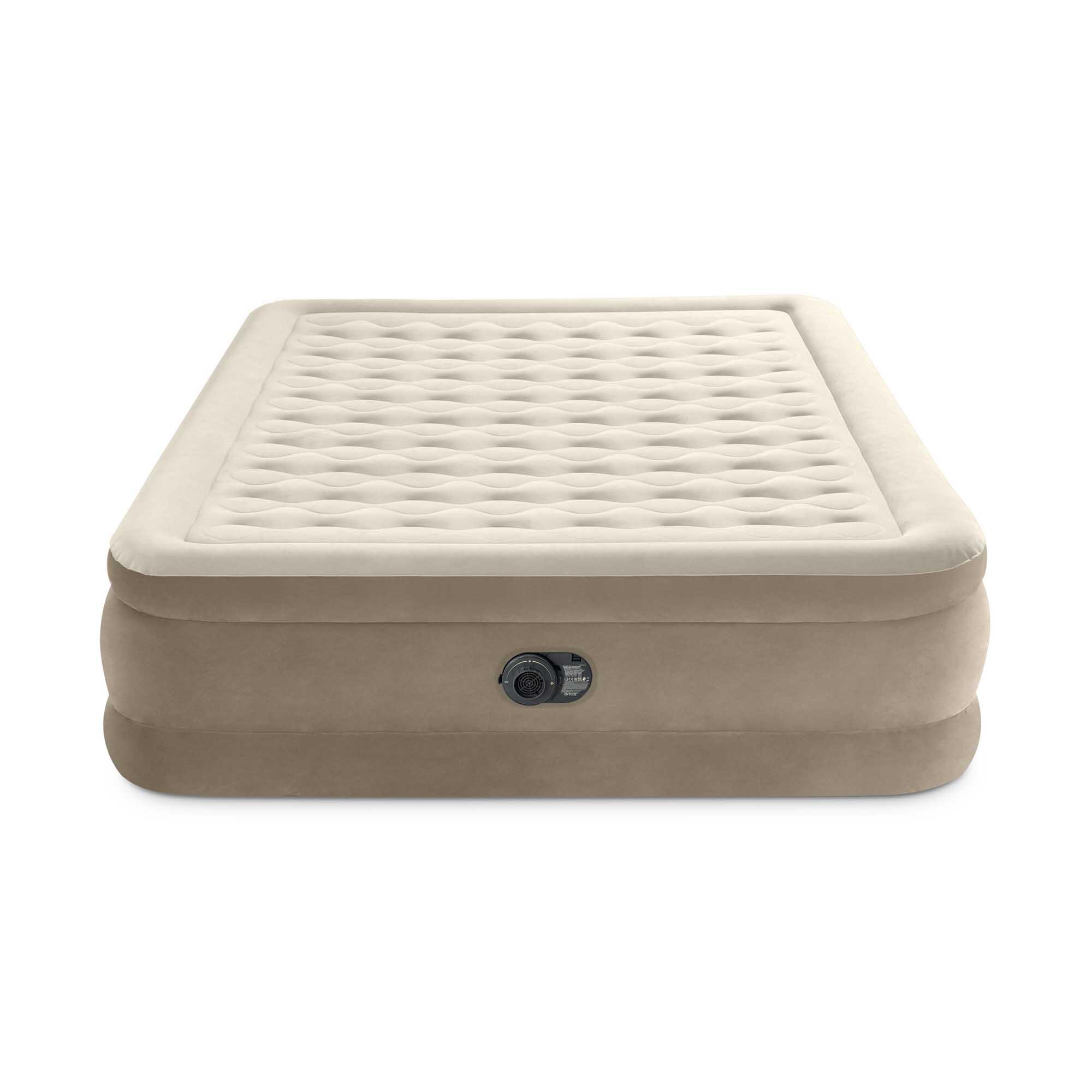Materac dmuchany 203 x 152 x 46 cm ze wbudowaną pompką Intex