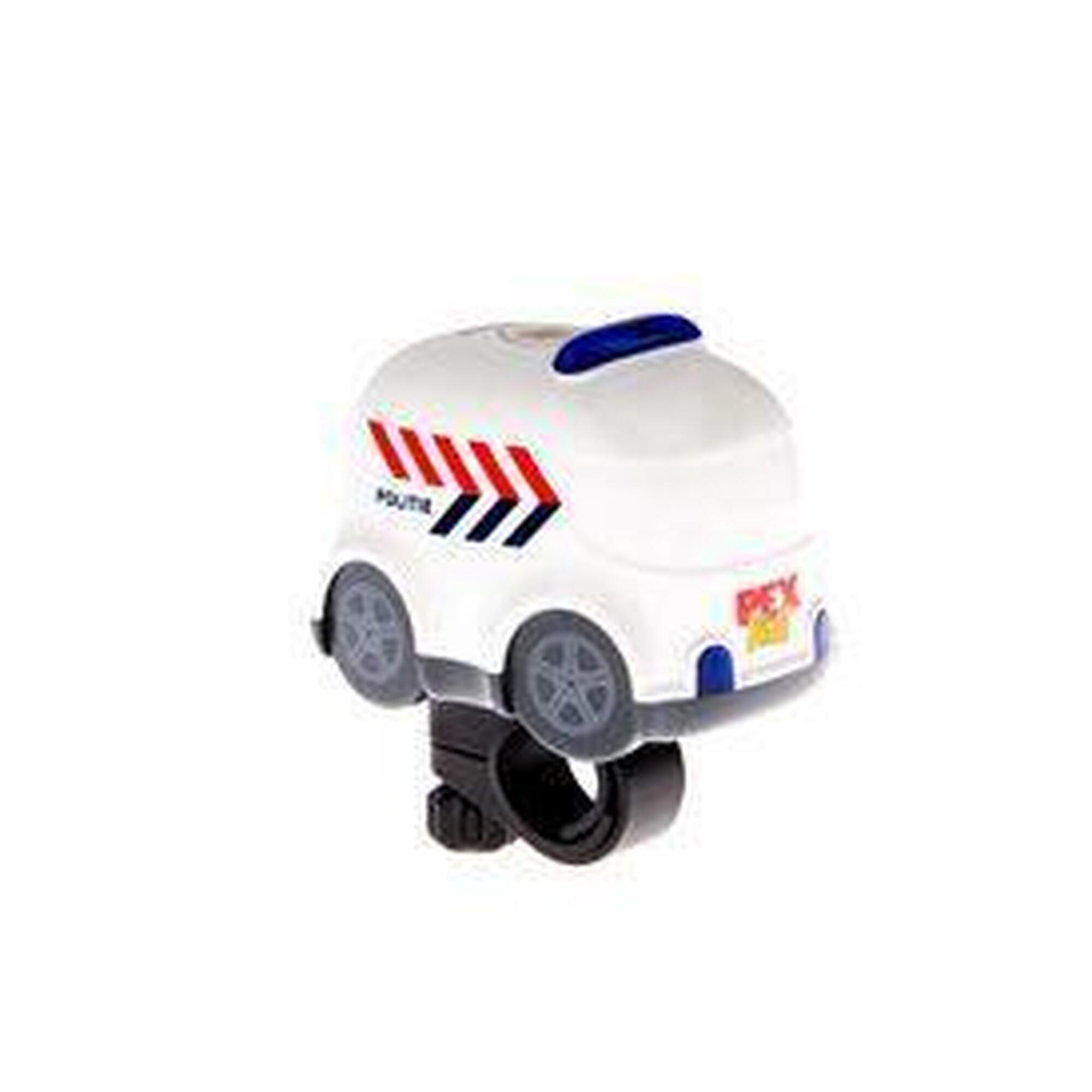 PexKids Trąbka rowerowa Policja Finn z syreną i migającymi LED-ami