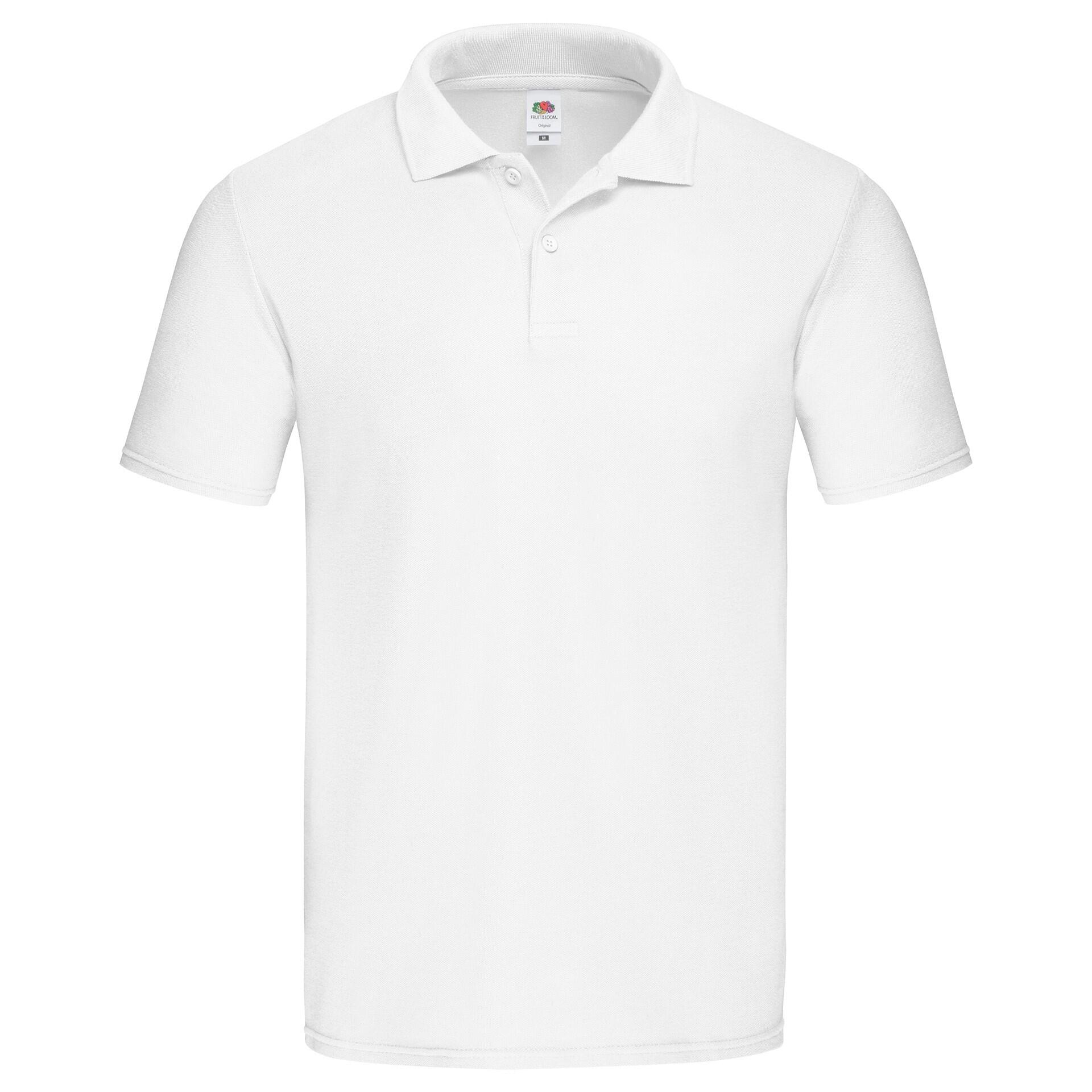 Oryginalna koszulka polo dla dorosłych Fruit Of The Loom Blanco
