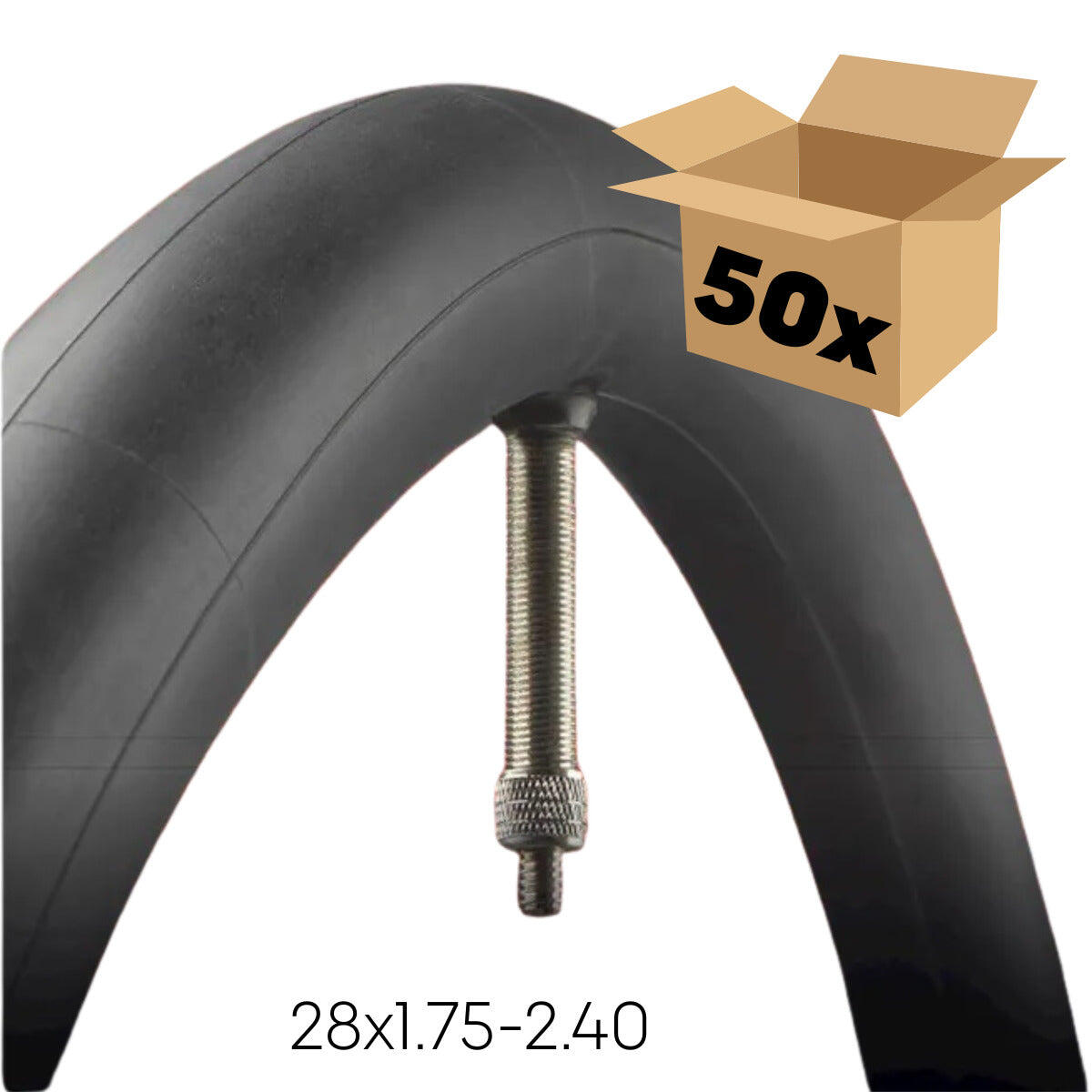 Dętka Vredestein 28 x 1,75–2,40 zawór Presta 50 mm opak. 50