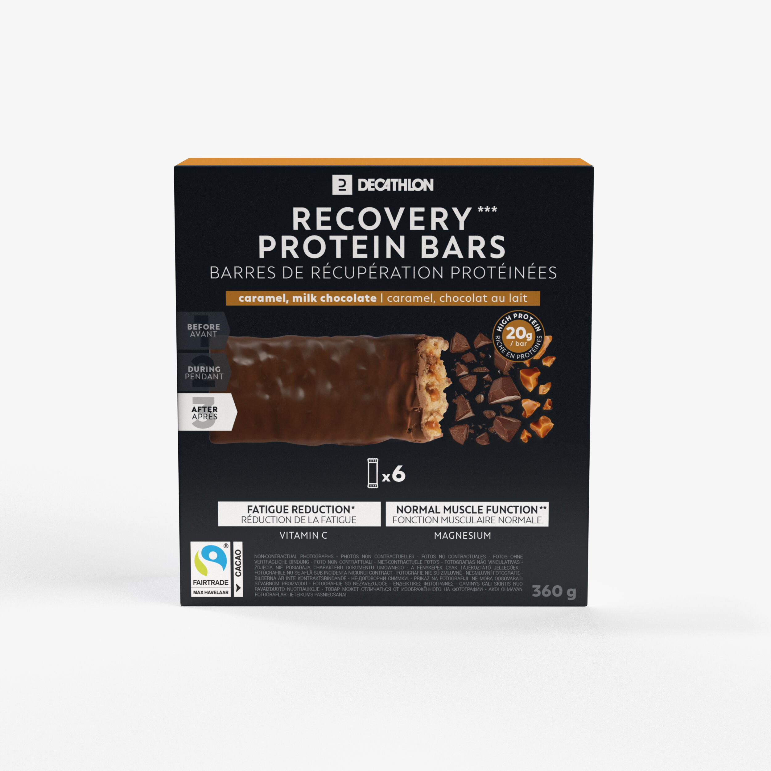Baton proteinowy regeneracyjny czekoladowo-karmelowy x6