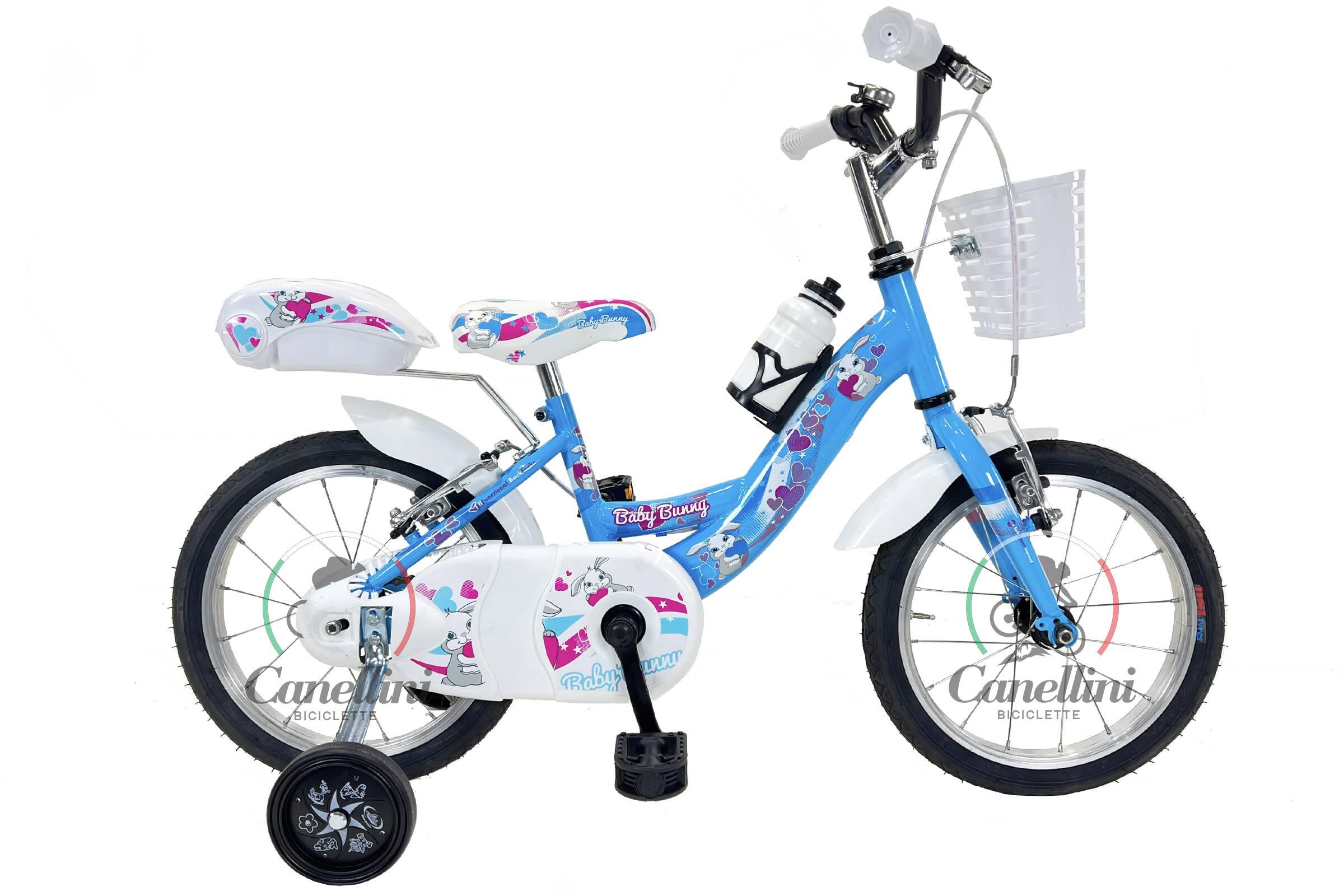 Rower Dziecięcy Canellini VENERE 14 BABY BUNNY - Błękitny