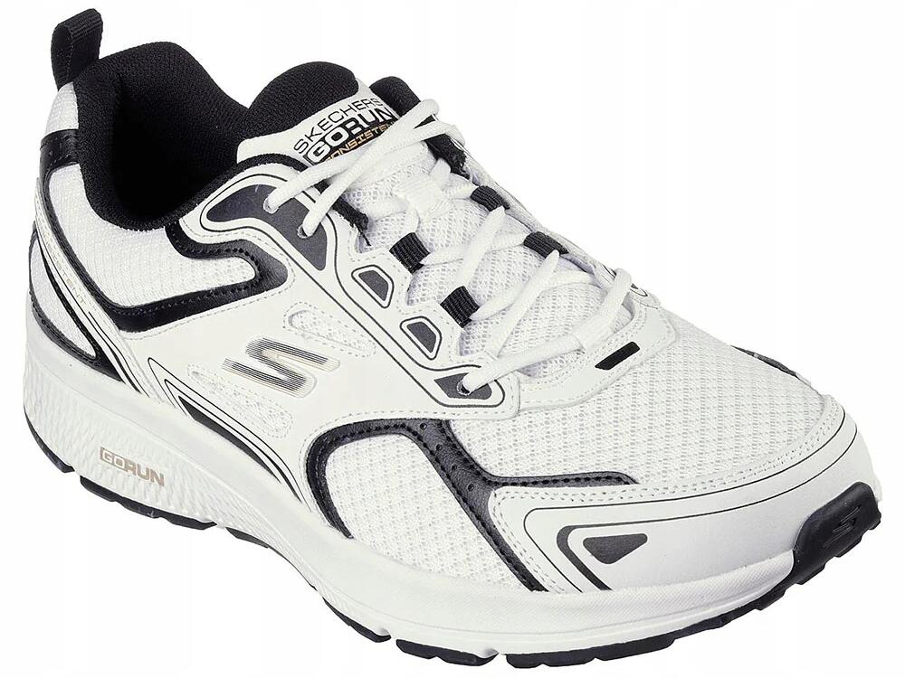 BUTY męskie SKECHERS GO RUN 220034-WBK lekkie do biegania 44
