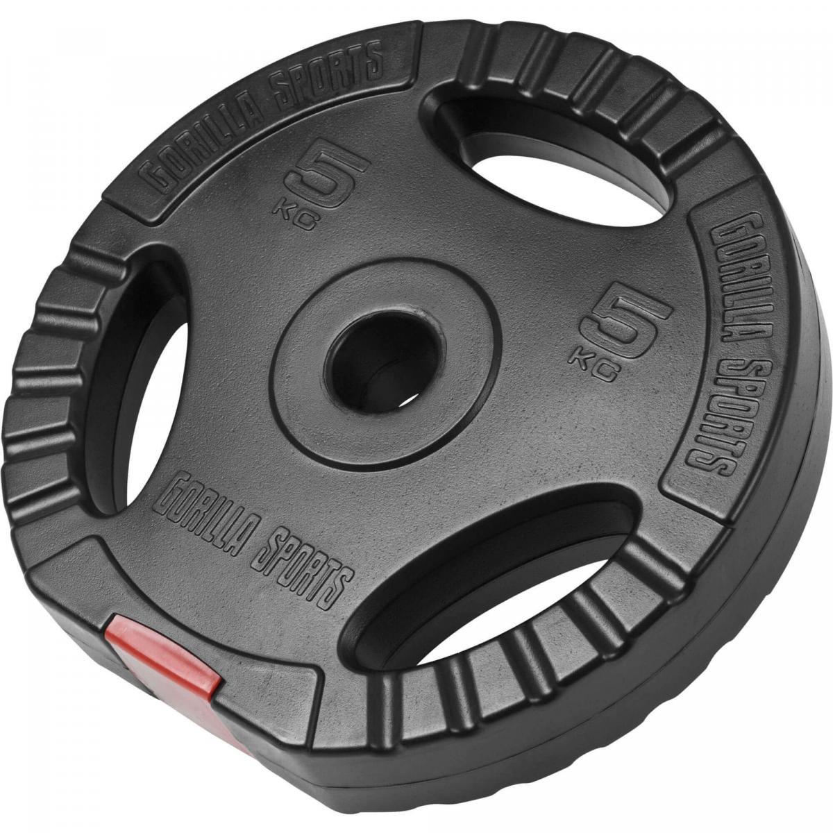 Obciążenie bitumiczne 5 kg 31 mm talerz z uchwytami Gorilla Sports