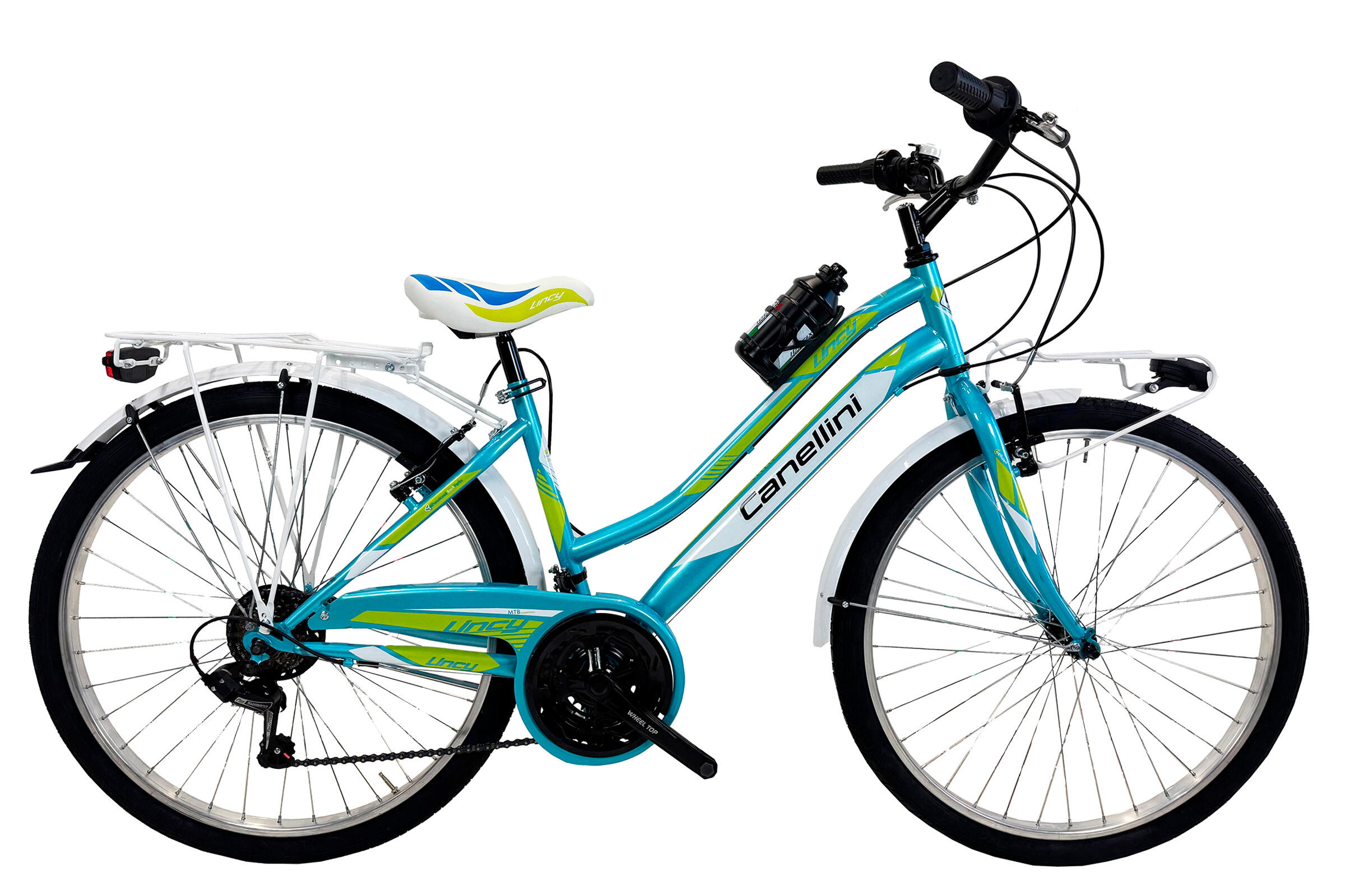 Rower Dziecięcy MTB Canellini LINCY 26 - Błękitny/Zielony