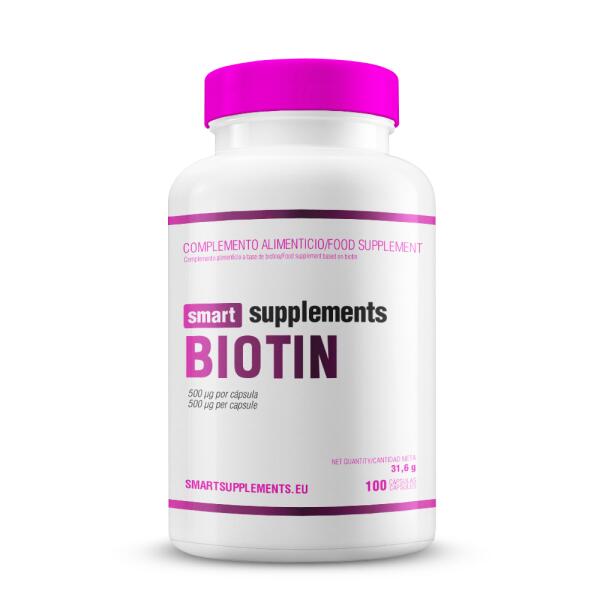 Biotyna 500μg - 100 kapsułek Smart Supplements