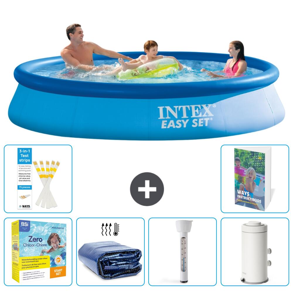 INTEX Basen Easy Set Okrągły - 366x76 cm - 7-częściowy S10