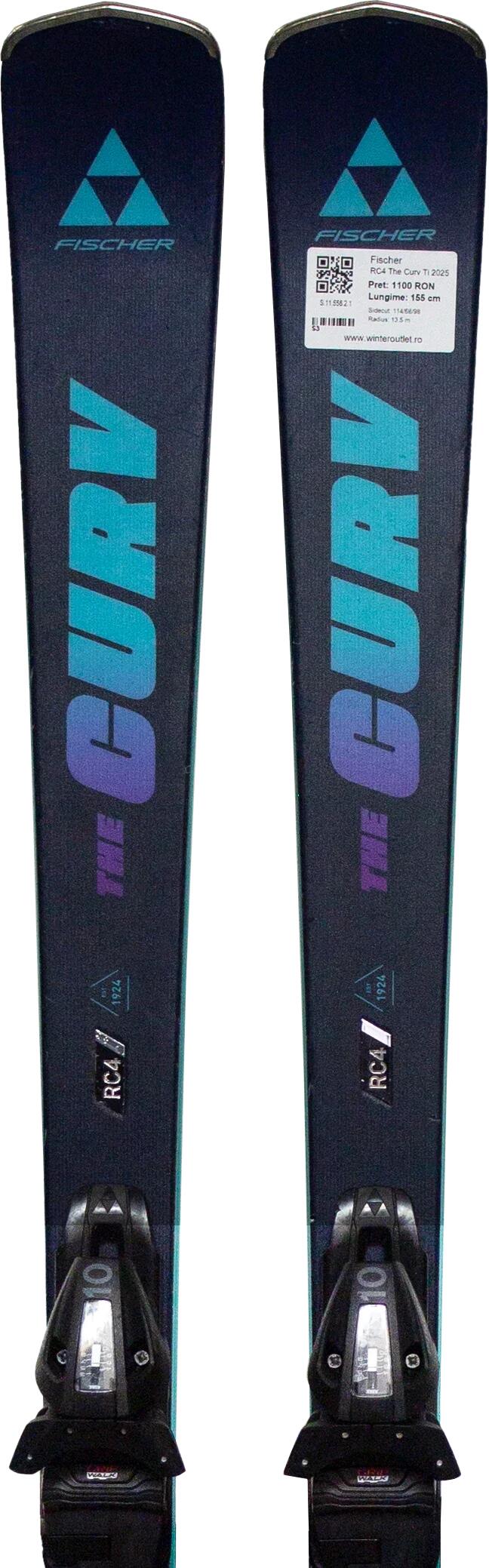 Second Life- Narty FISCHER RC4 The Curv Ti 2025, 150 cm- Stan dobry