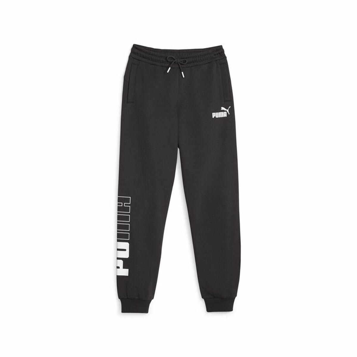 Spodnie dresowe dla dzieci Puma Power Colorblock Czarny