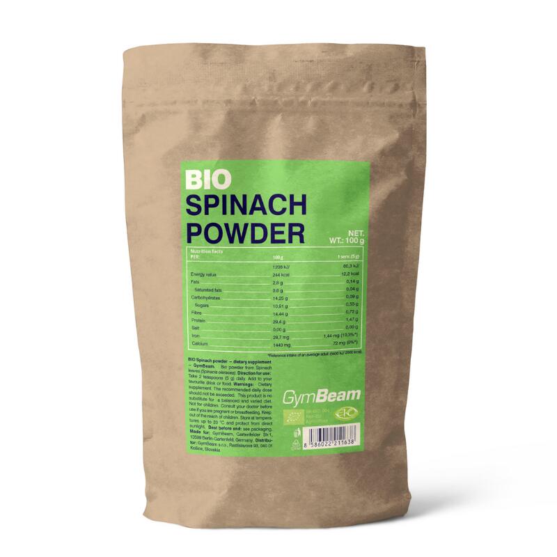 Szpinak proszek BIO bez dodatku cukru 100 g