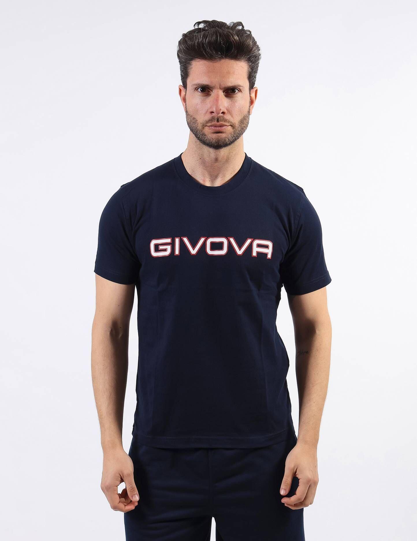 Cotton T-shirt Givova Spot Navy Blue