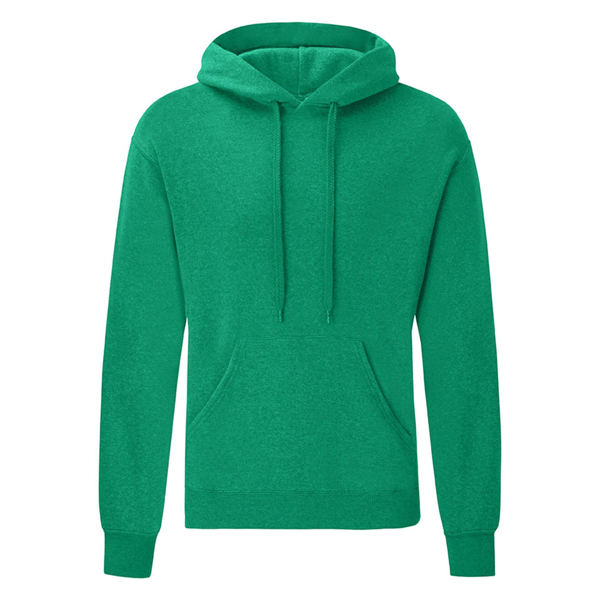 Bluza Fruit Of The Loom Classic z kapturem dla dorosłych Verde Jaspeado