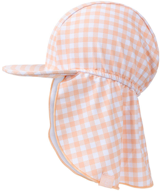 Swim Essentials Sun Cap - Orange/white - Sunset Grid