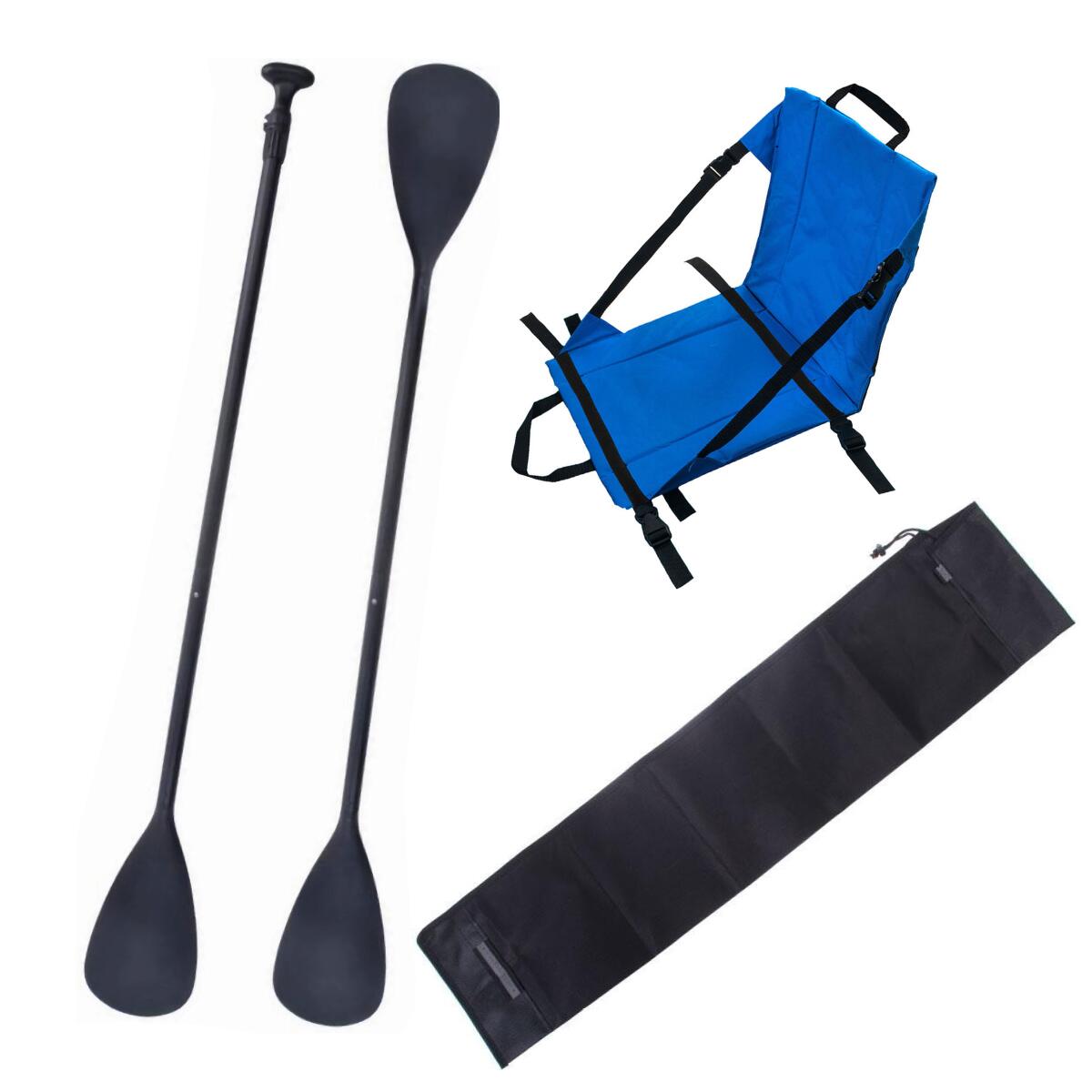 Zestaw Wiosło John Paddle V2 170-210/225cm + Siedzisko Kajakowe + pokrowiec