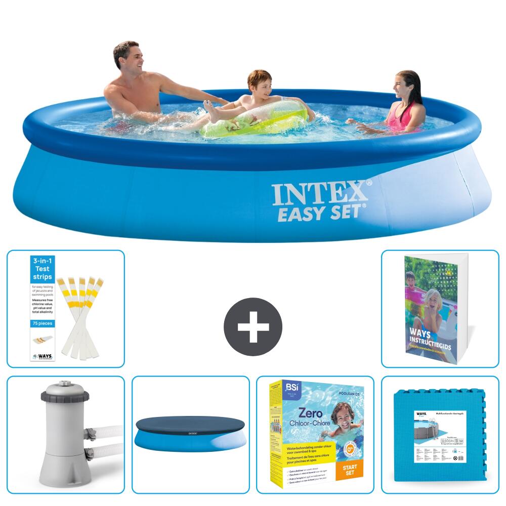 INTEX Basen Easy Set Okrągły - 366x76 cm - 7-częściowy S276