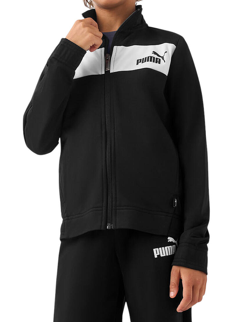 Komplet dresowy dziecięcy chłopięcy sportowy czarny spodnie bluza PUMA