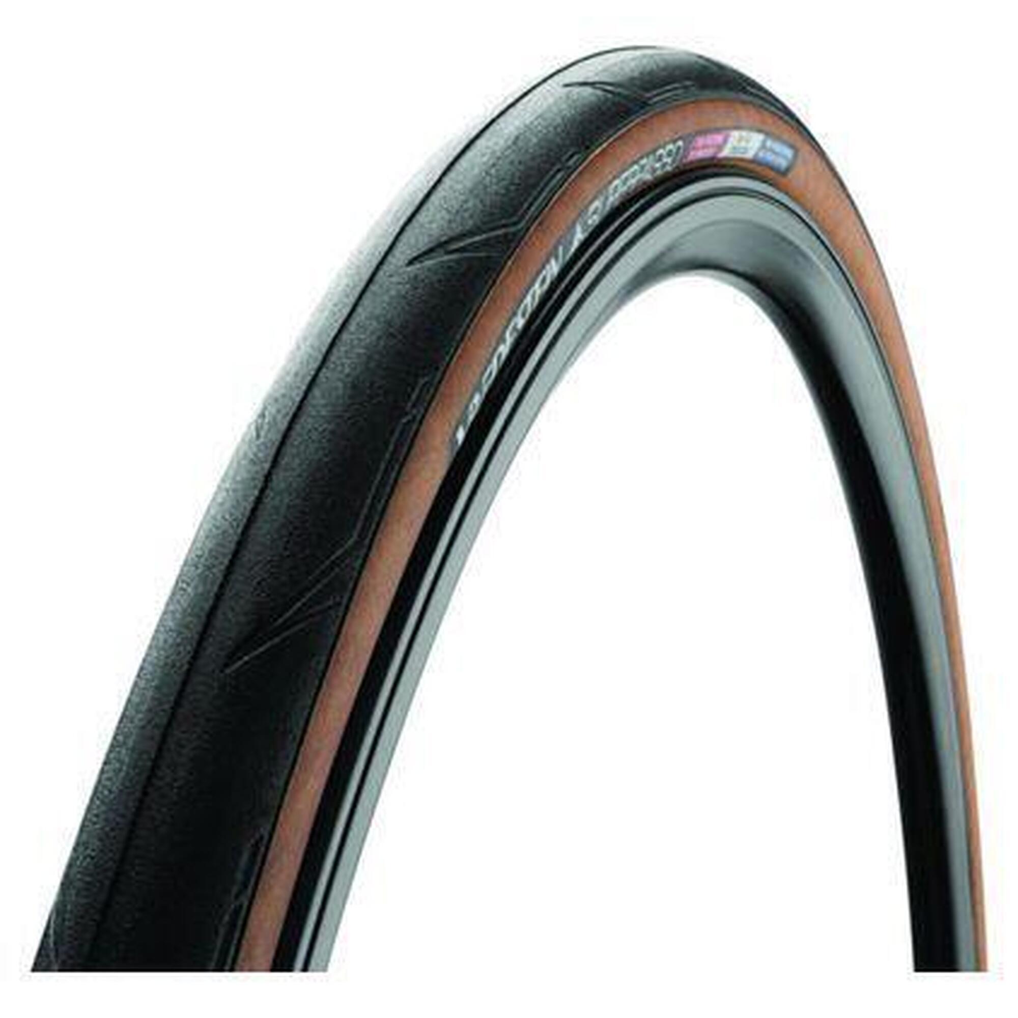 Opona Rowerowa Szosowa Superpasso Tubeless 700 X 25C Czarna/Przezroczysta