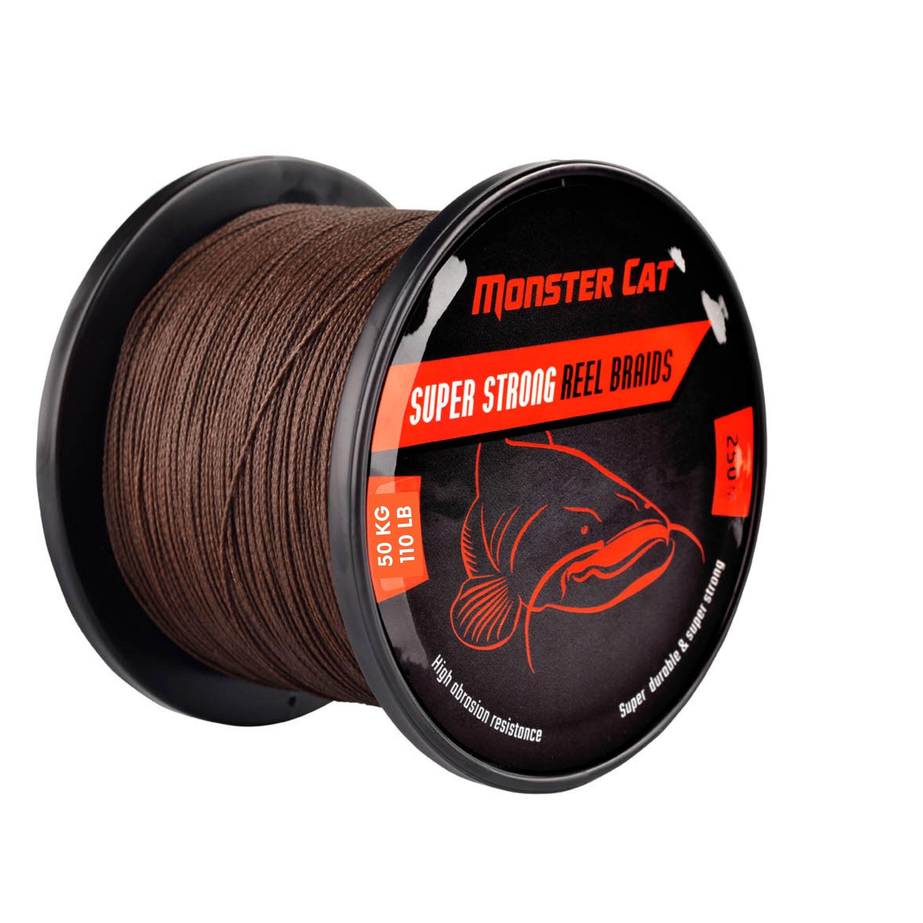 Plecionka sumowa na kołowrotek Monster Cat super strong 250 m/50 kg /110 lb