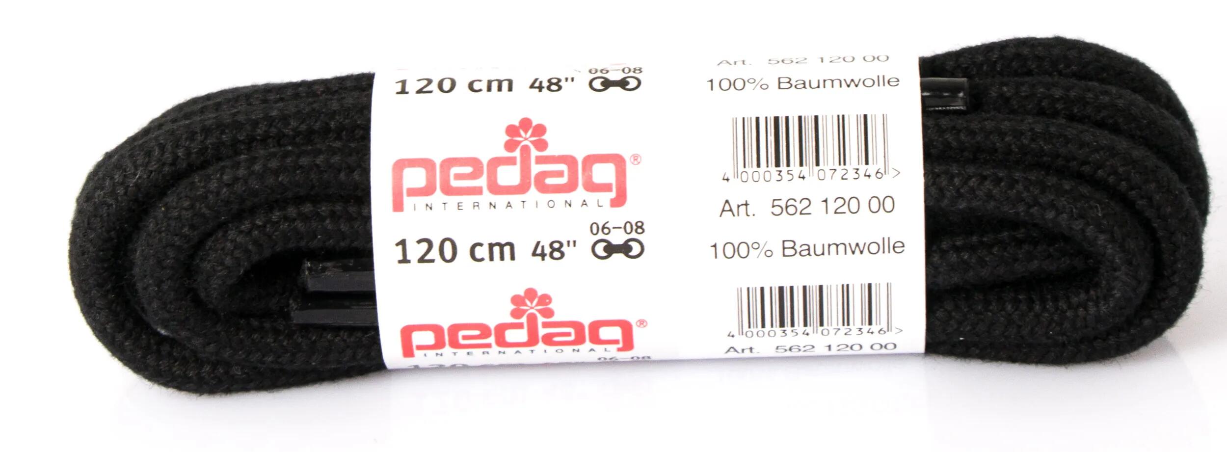 Pedag sznurówki okrągłe extra mocne 120 cm czarne