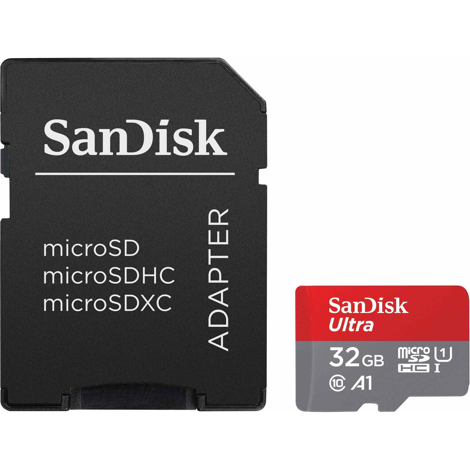 Zdjęcia - Karta pamięci SanDisk  microSD HC 32 GB + Adapter SD klasa 10 homologacja A1 