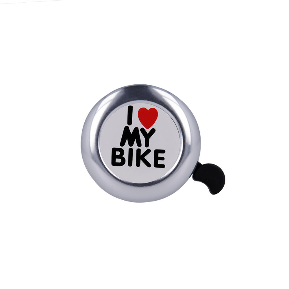 Dzwonek rowerowy I love my bike Forever Outdoor – Srebrny