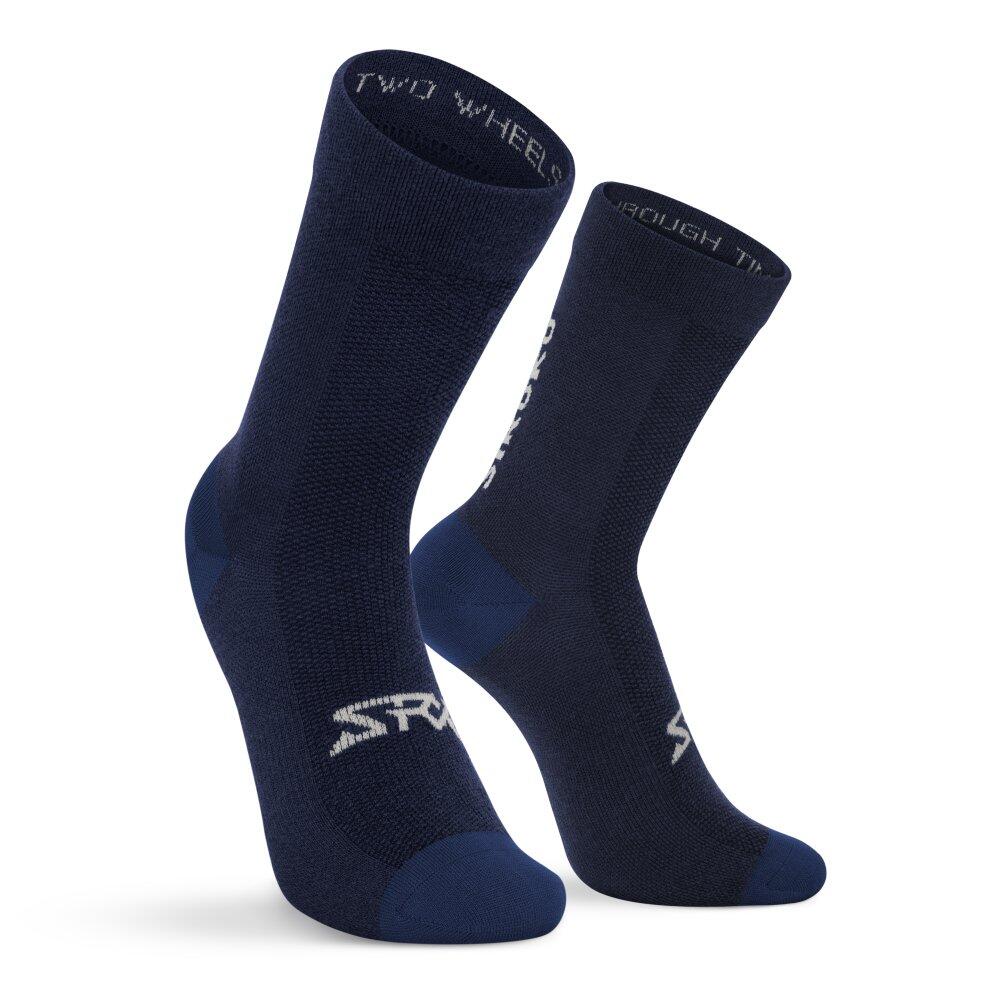 Skarpetki rowerowe z wełną merino unisex SRX Arctic S