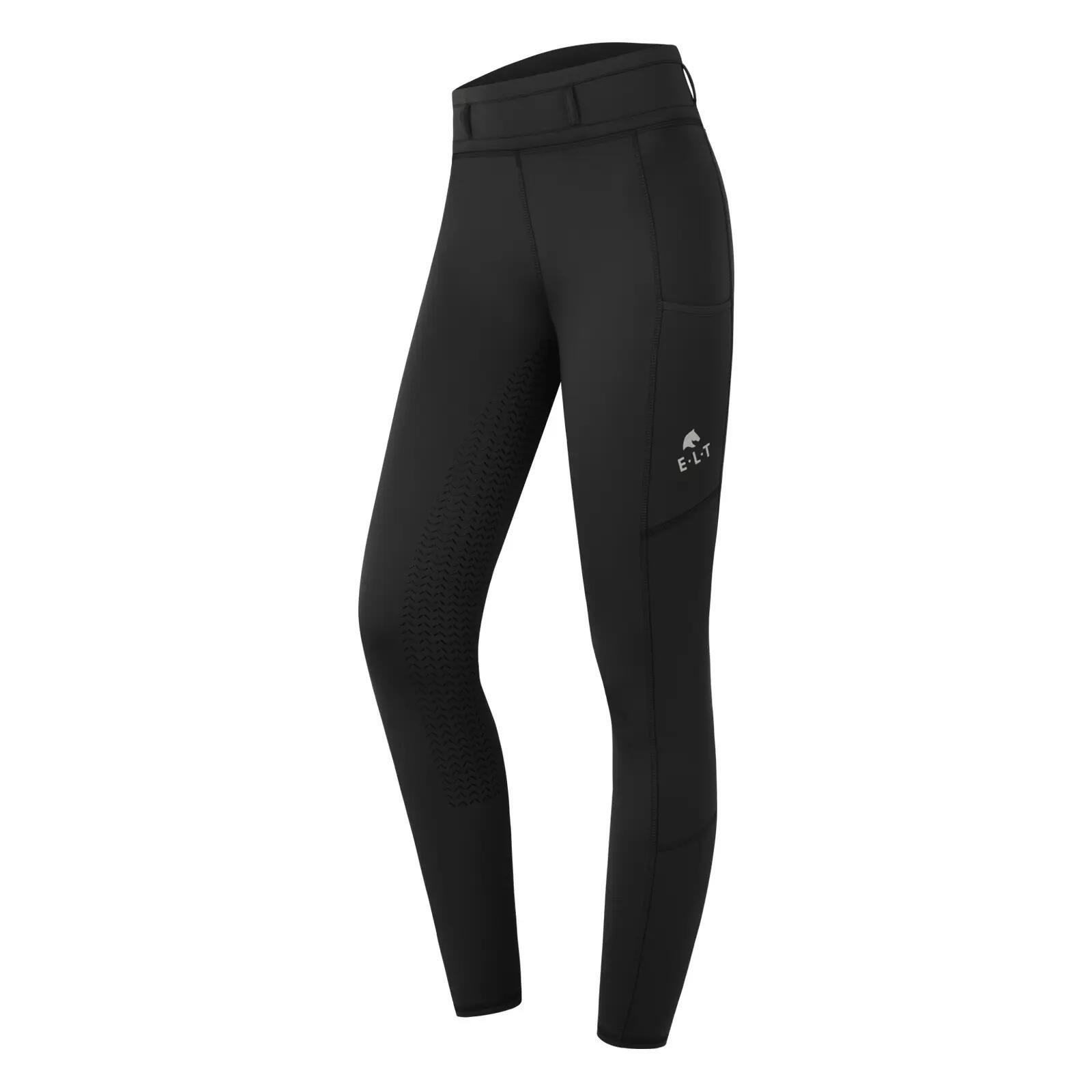 Dziewczęce legginsy jeździeckie z pełną przyczepnością ELT Ella