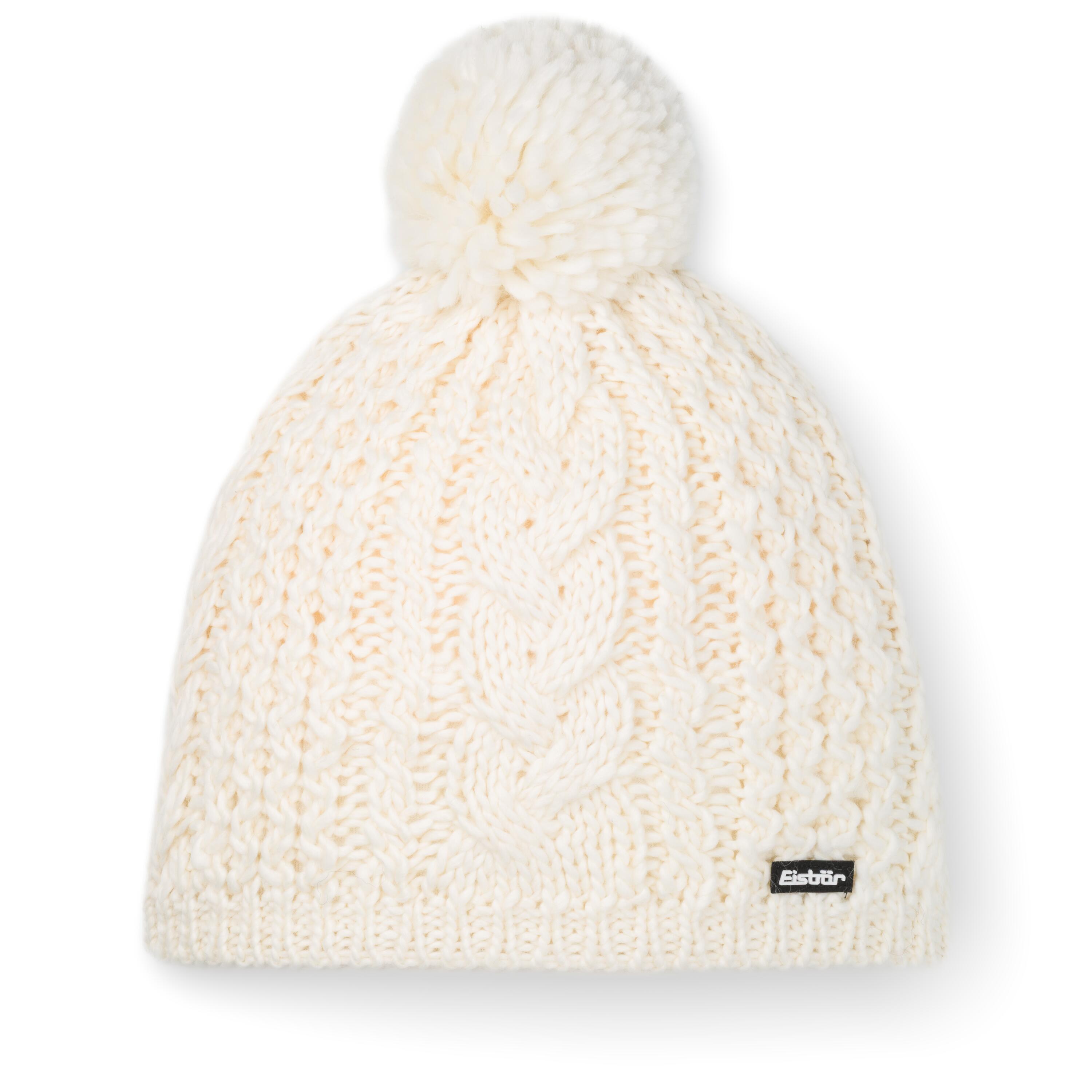 Czapka zimowa damska Eisbar Afra Pompon wełna merino