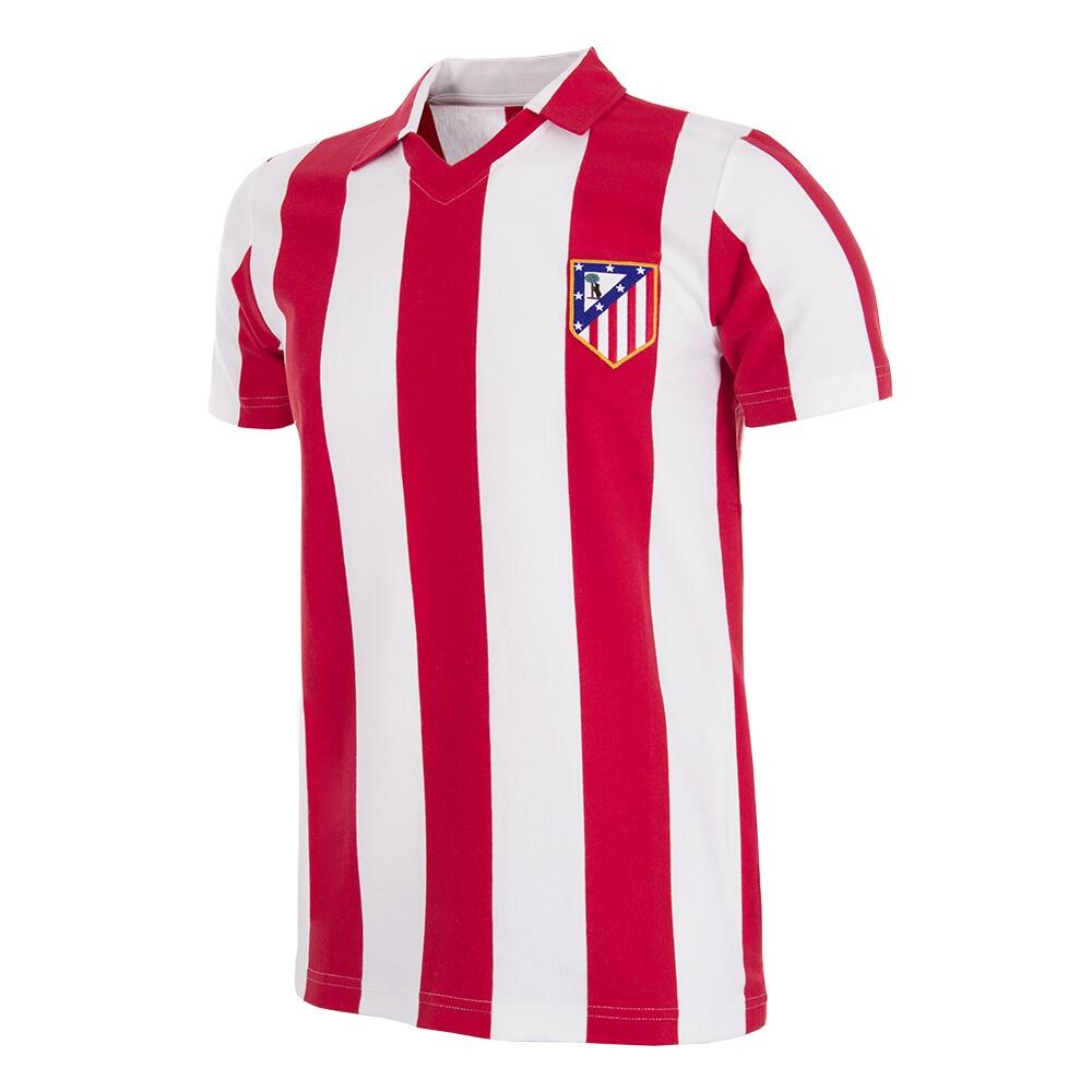 Koszulka retro piłkarska - Dorosły - Atlético Madrid 1985-86 - Czerwona-Biała