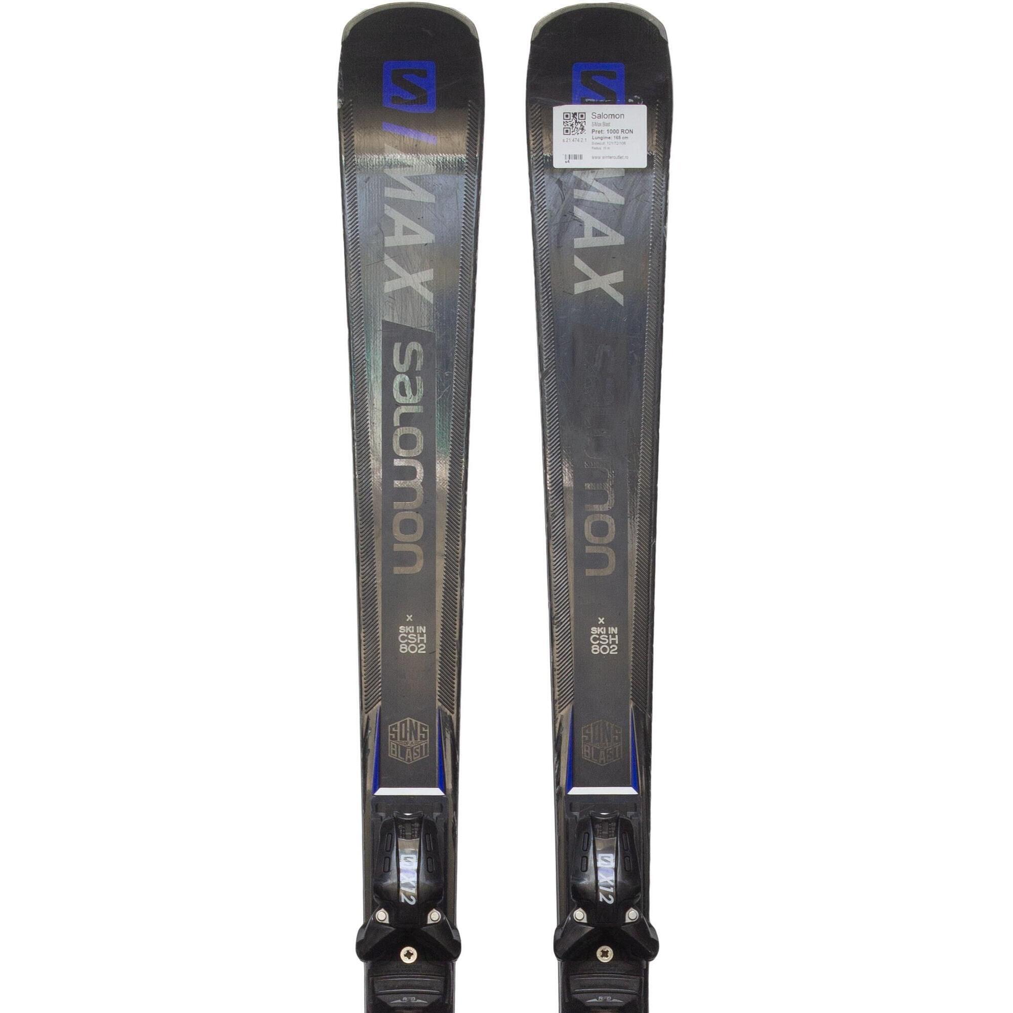 Second Life- Narty SALOMON S/Max Blast  165 cm- Stan dobry