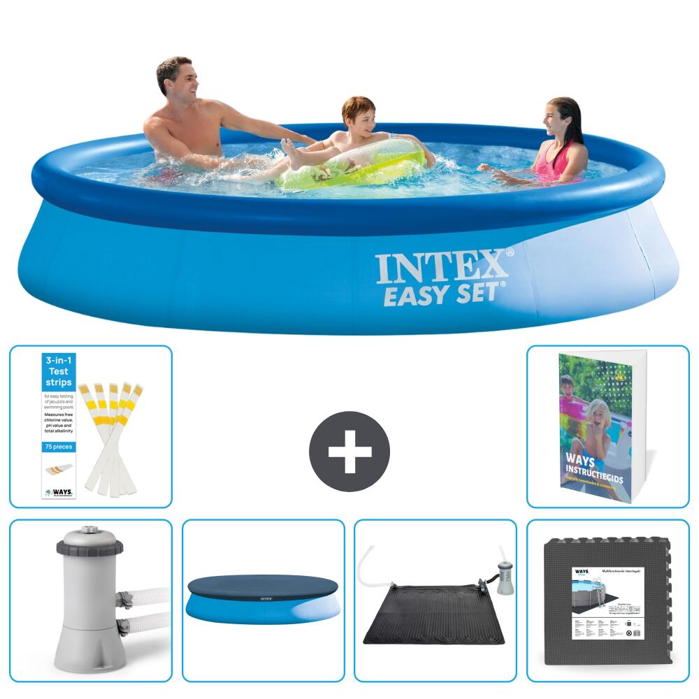 INTEX Basen Easy Set Okrągły - 366x76 cm - 7-częściowy S195