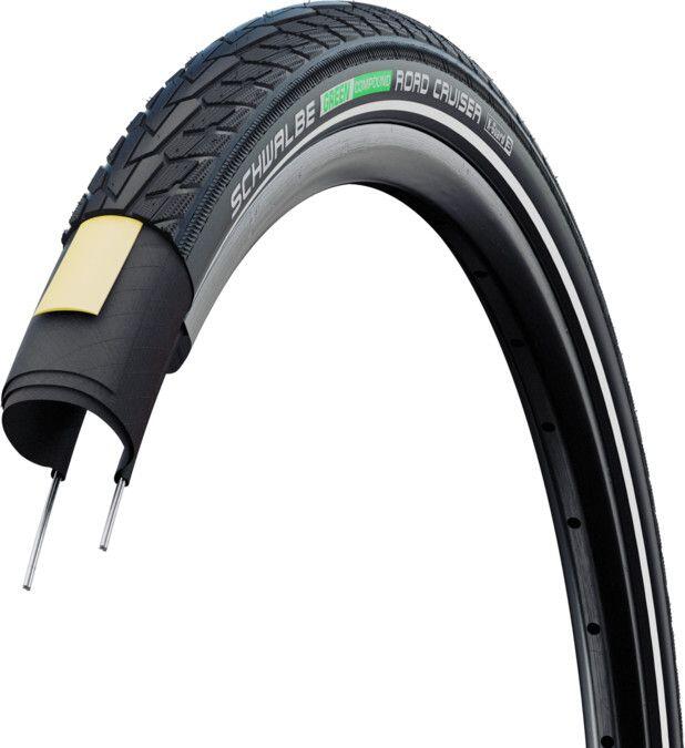 Opona sztywna Schwalbe Road Cruiser 27,5x1,40/650x35b K-Guard Green Compound Hs4