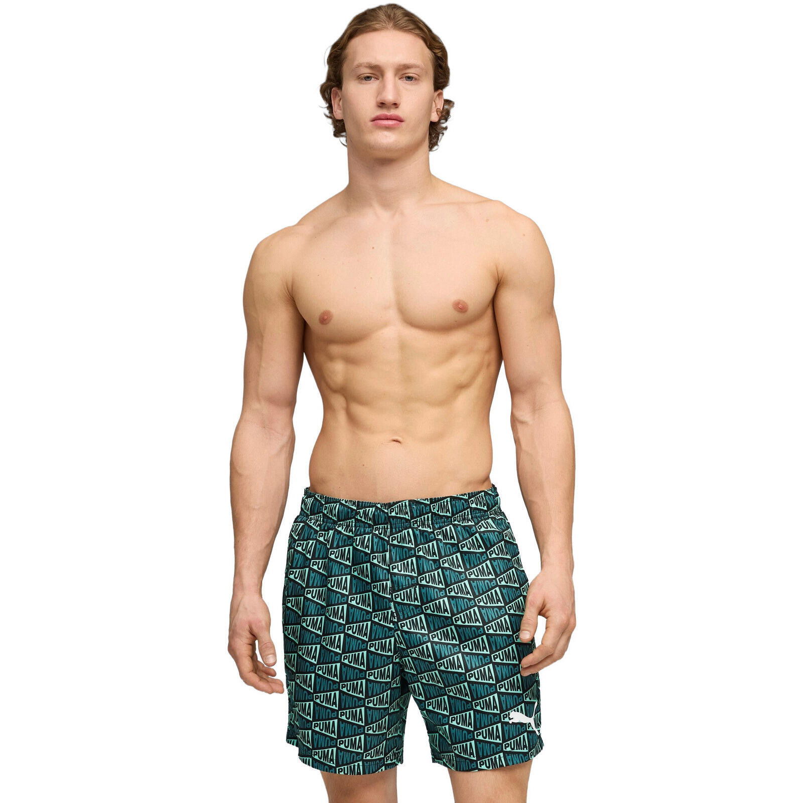Szorty męskie Puma Swim Men Printed Flag Mid Shorts 1p