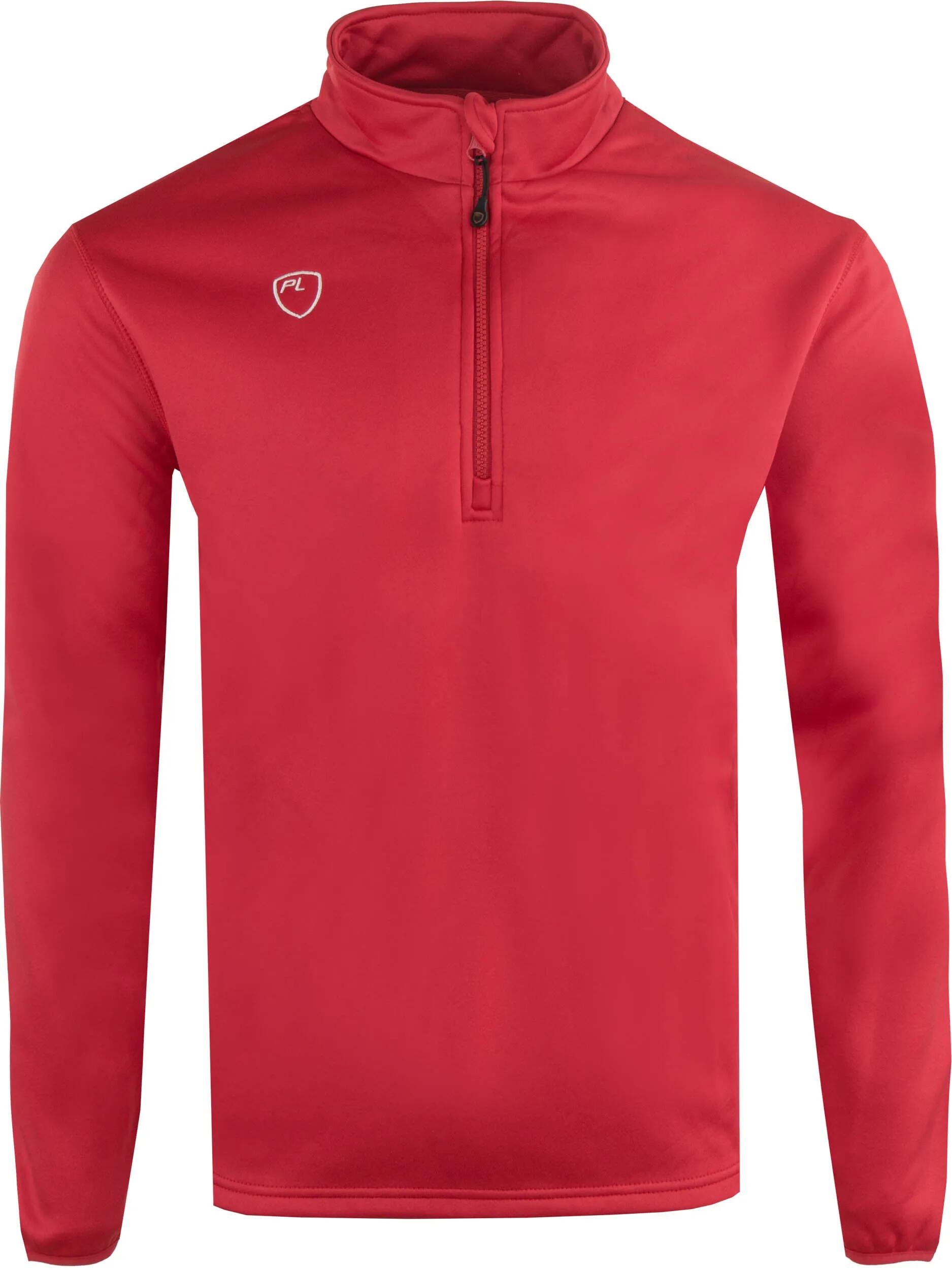 Męska bluza Playerlayer Warstwa środkowa z zamkiem 1/4 Scarlet Red