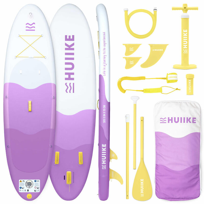 Deska Sup Nadmuchiwana 10’ z Akcesoriami w Zestawie, do 130 kg, Liliowa