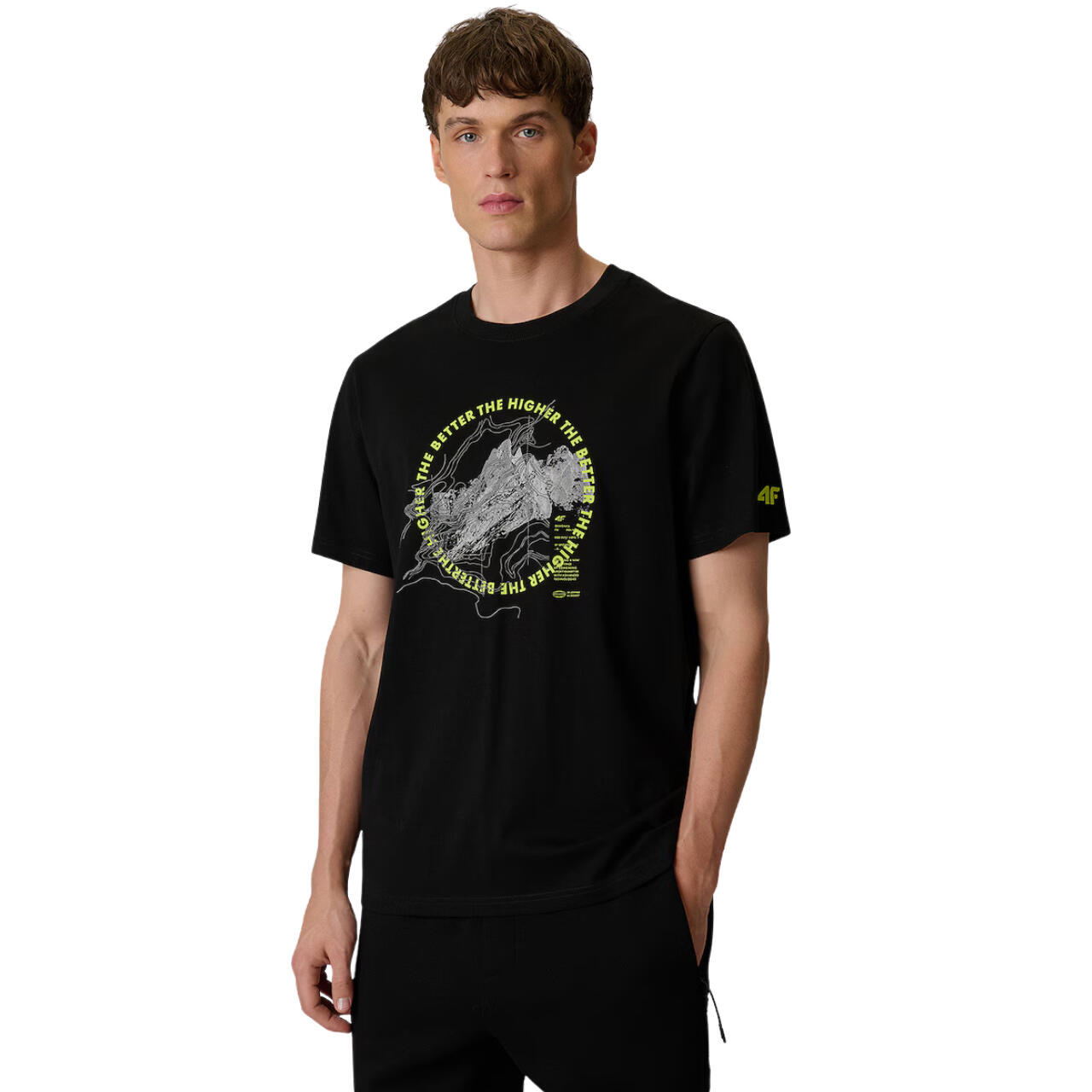 Koszulka męska 4F - bawełniany T-shirt, regular fit.