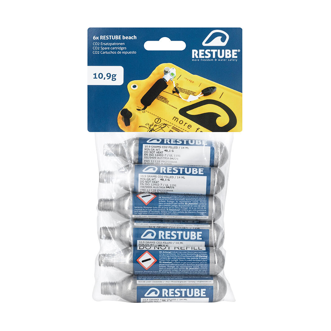 Naboje CO2 6x 10,9g do bojek pneumatycznych Restube 6-Pack