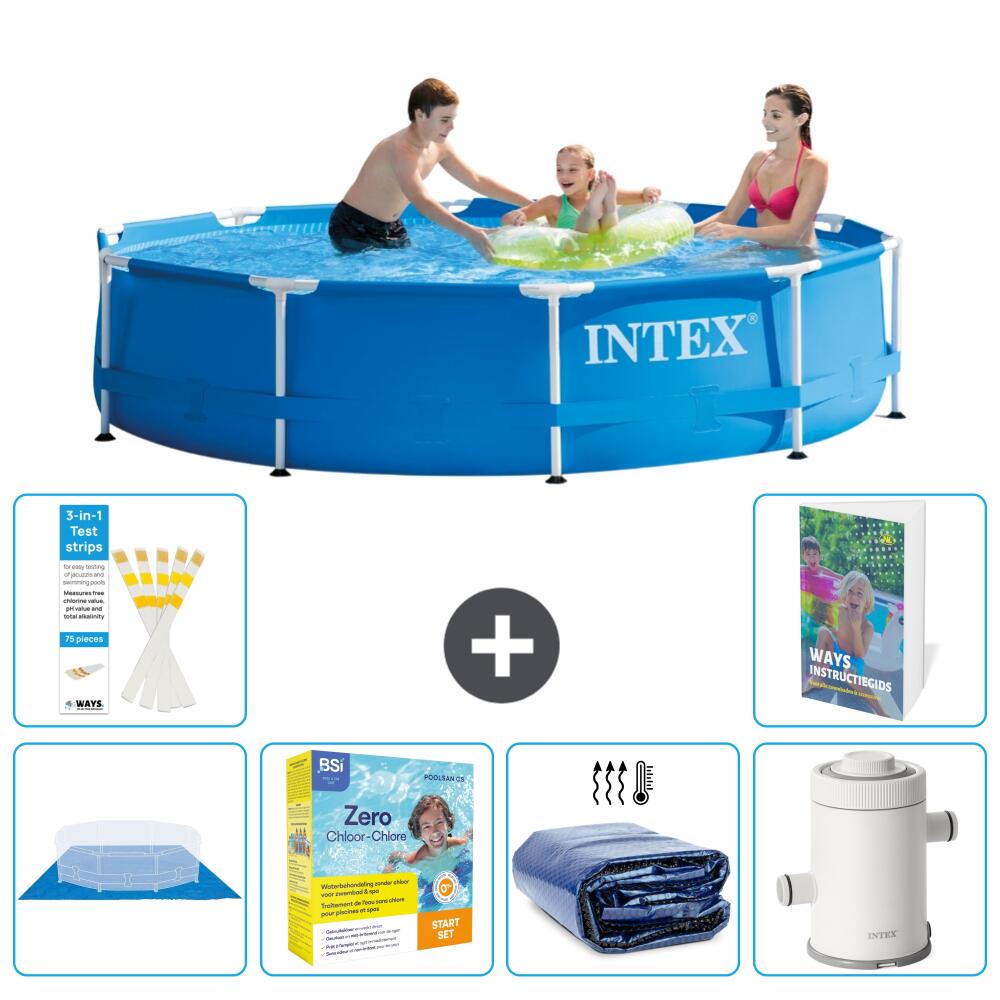 INTEX Basen ze stelażem Okrągły - 305x76 cm - 7-częściowy S71