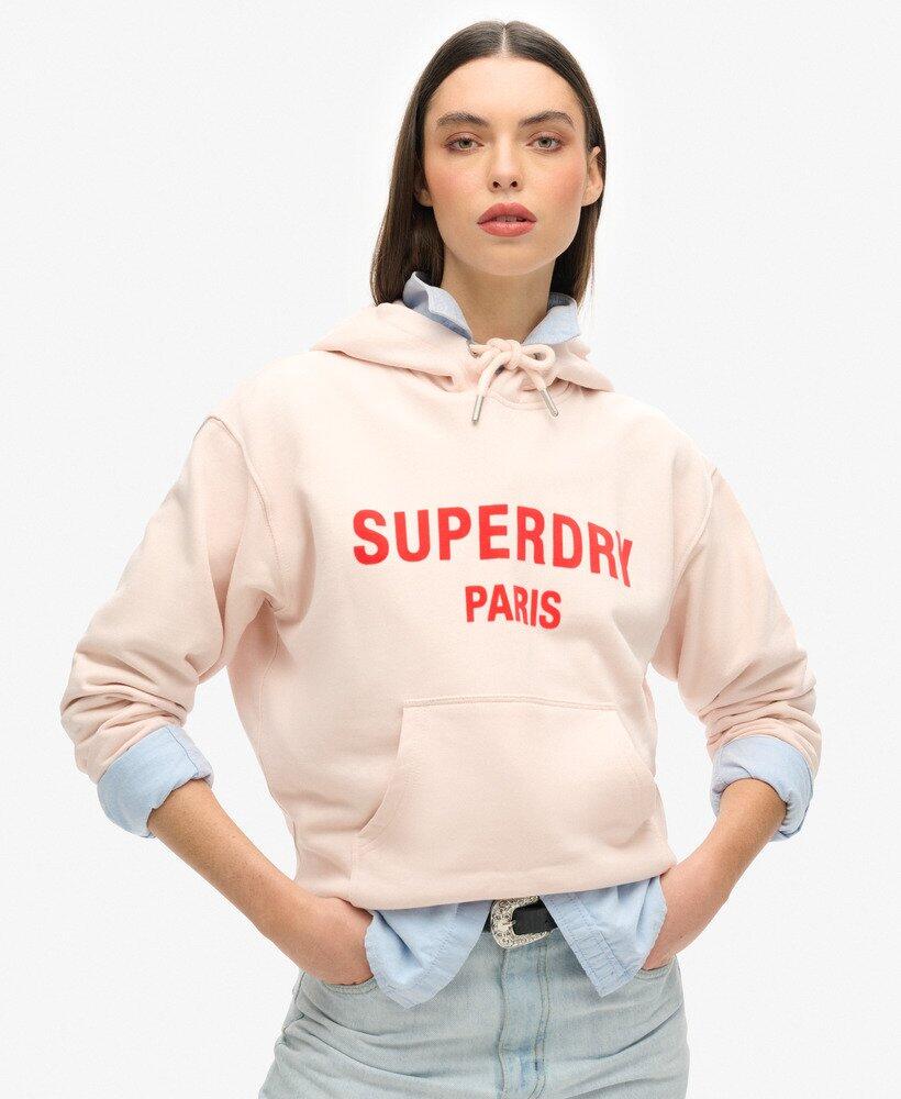 Luźna bluza z kapturem Sport Luxe