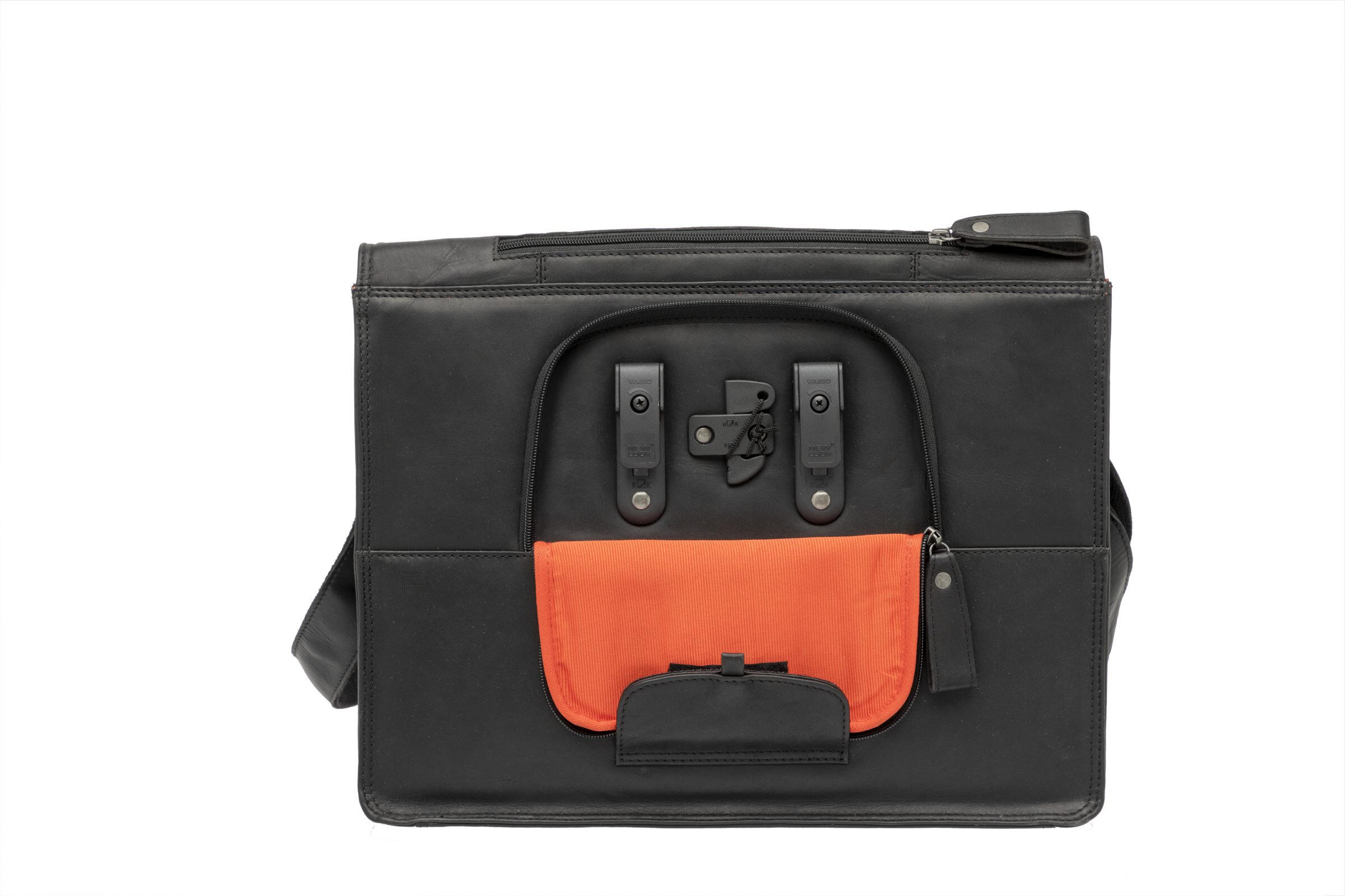 Torba Rowerowa Fellini 18 Litrów 40 X 15 X 32 Cm - Wykonana Z Luksusowej Skóry