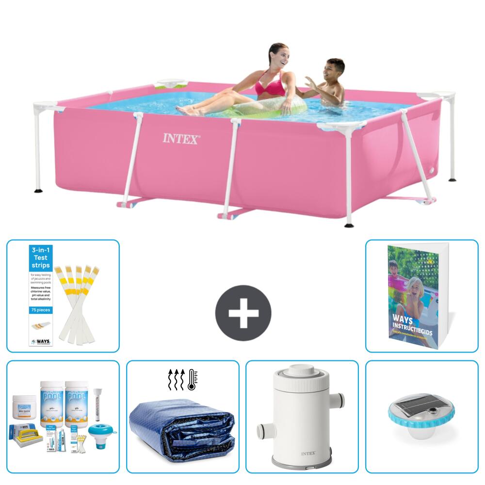 INTEX Basen ze stelażem Prostokątny - 220x150x60 cm - 7-częściowy S54