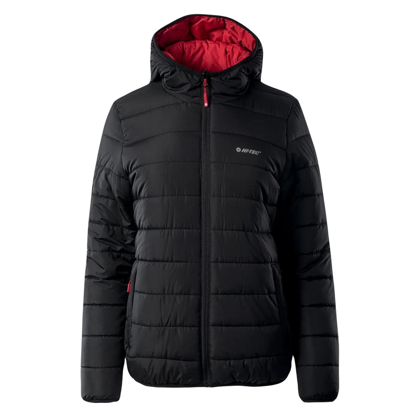 Dwustronna damska kurtka trekkingowa 2w1 Hi-Tec Halden czarno-czerwona