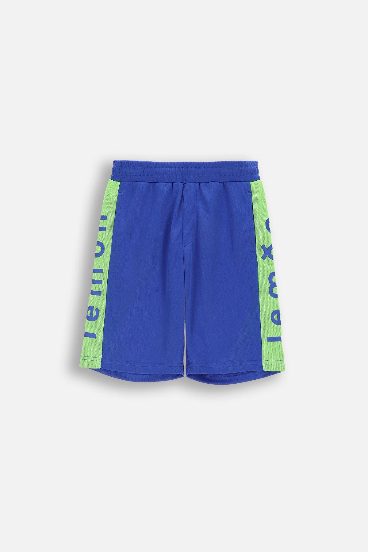 Spodenki sportowe chłopięce Lemon Explore WL6 niebieskie do kolan
