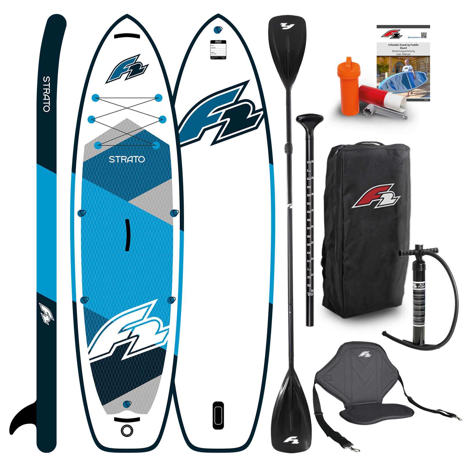 Deska pompowana SUP F2 Strato 11'5 Blue Combo