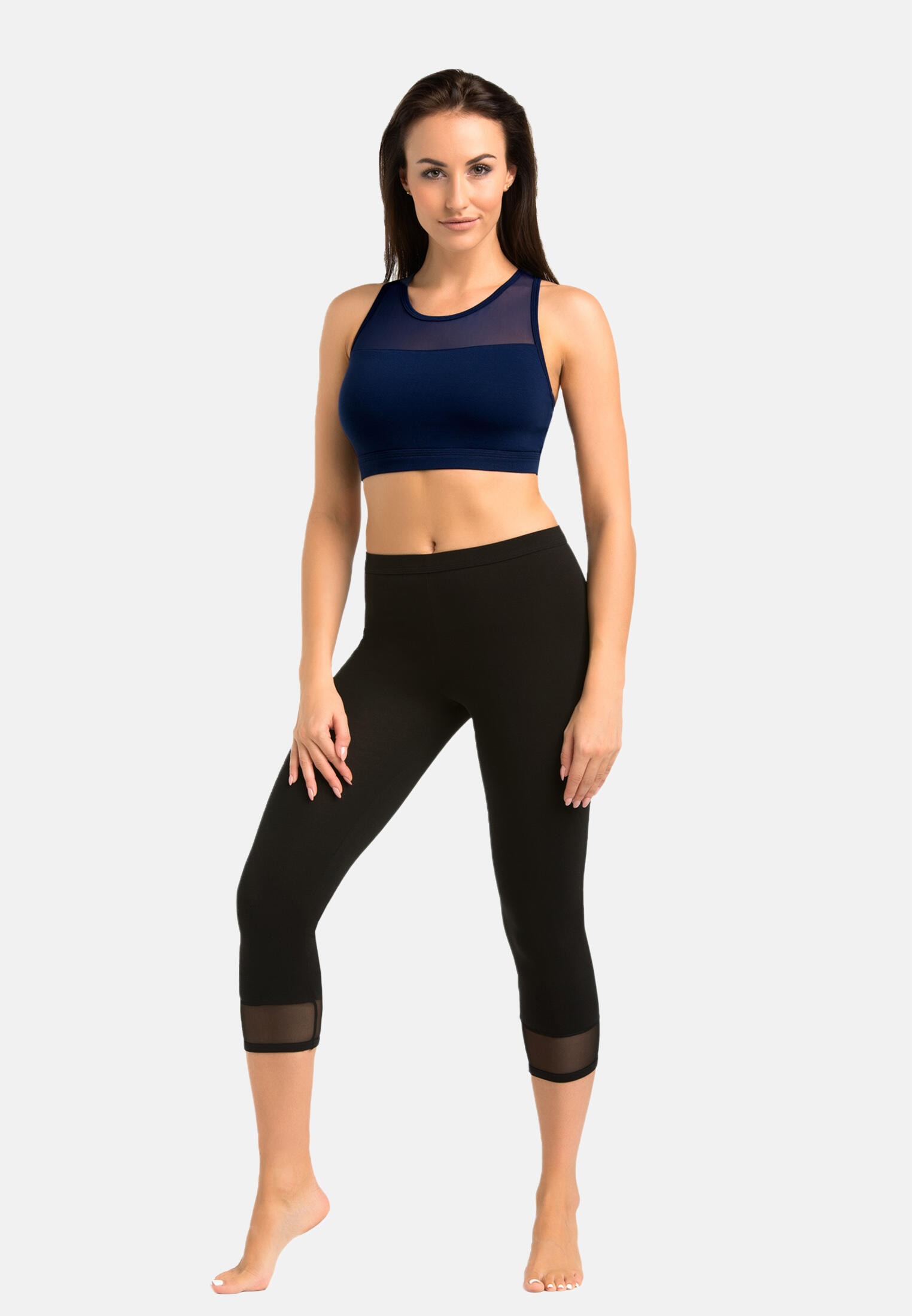 Legginsy na fitness damskie Teyli Glamo 3/4