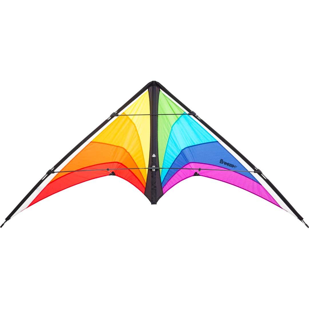Latawiec akrobatyczny HQ Breezo Rainbow 116775 tęcza 170 x 82 cm