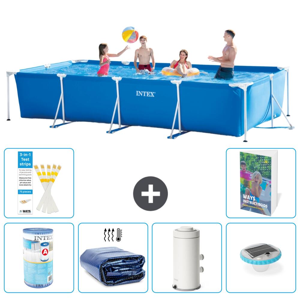 INTEX Basen ze stelażem Prostokątny - 450x220x84 cm - 7-częściowy S101