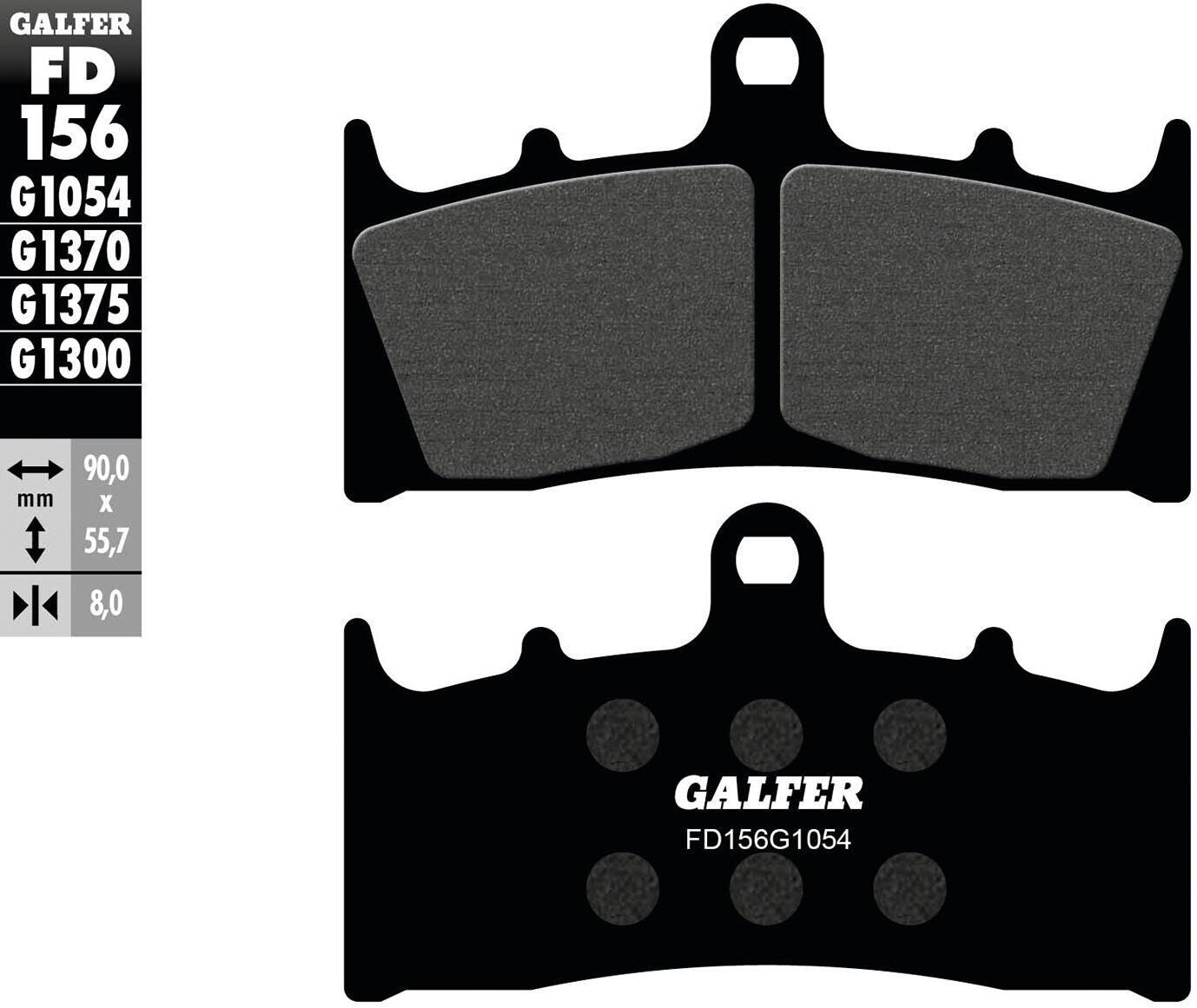 Klocki hamulcowe GALFER FD156 organiczne (G1054)